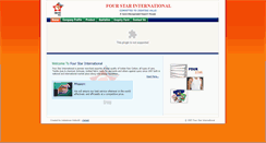 Desktop Screenshot of fourstarinternational.com